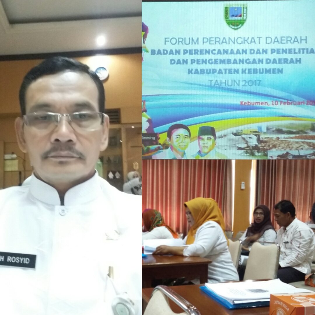 #Mengikuti Keg Forum Perangkat Daerah Badan Perencanaan dan Penelitian dan Pengembangan Daerah Kab. Kebumen Th 2017 Jumat 10/2/17