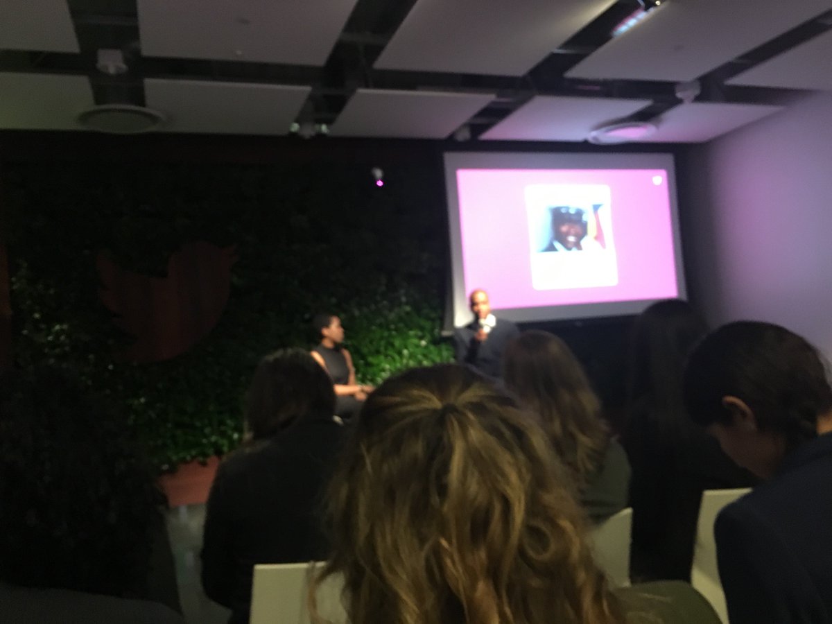 KevRShoe's tweet photo. @BostonCollege alum @adejireb interviewing @Bakari_Sellers @Twitter - "Dream with your eyes open" #fortheculture https://t.co/RcVejPC1is