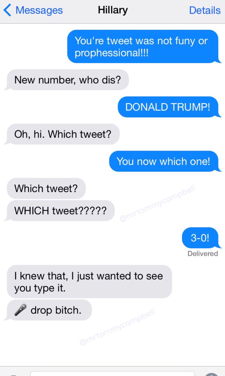 MrTommyCampbell's tweet image. HACKERS intercept court ruling iMessage thread between Hillary Clinton and Donald Trump. #9thCircuit #NoBanNoWall