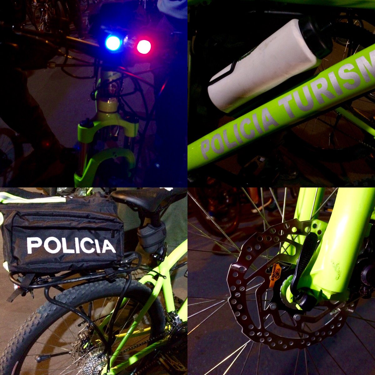 Julian_escribe's tweet photo. @PoliciaPasto inauguró bicicletas equipadas para acompañar estrategia #Turismo en #Pasto /Hoy acompañando ciclo paseo nocturno @Enbiciclate https://t.co/HxwiznFmD9