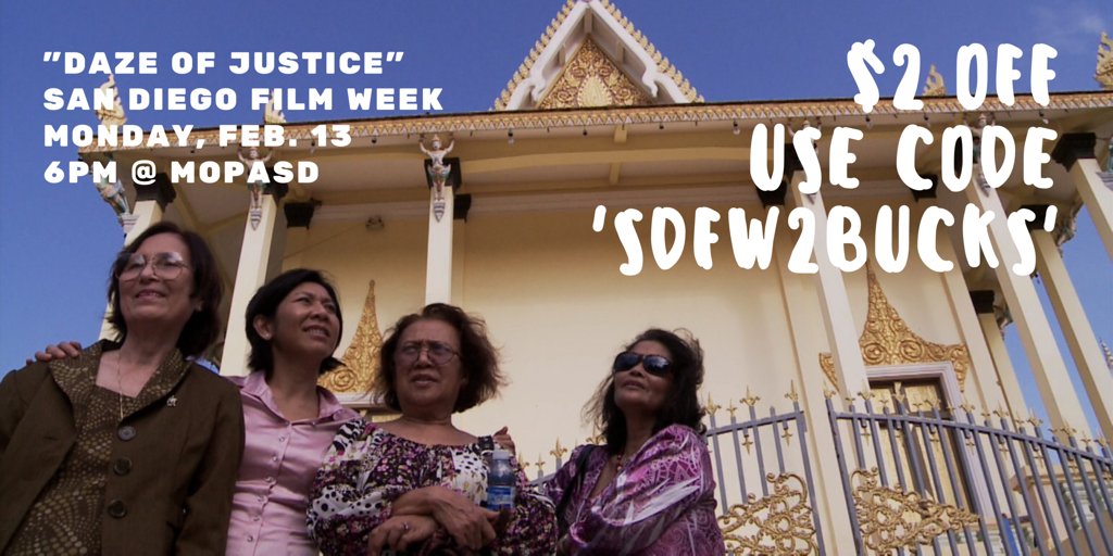PacArtsMovement's tweet photo. Need another reason to see #SDAFF2016's DAZE OF JUSTICE at #SDFilmWeek? Use promo code 'SDFW2bucks' to get $2 off: https://t.co/WTAtr6pbOY https://t.co/eptpRlA0VF