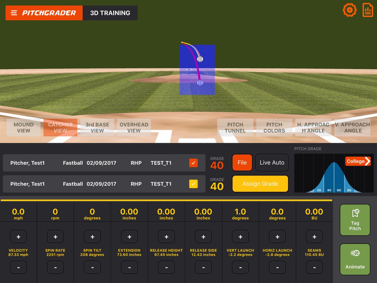 PitchGrader's tweet photo. Nice to see one of those generic ideas hold water. Yes, 1 degree launch angle change produces about a foot destination change #3DAnalytics https://t.co/Hk4WxUIVOS