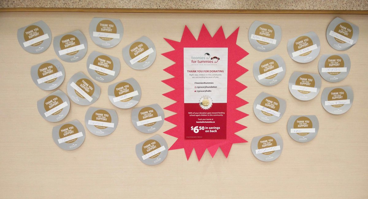 #Toonies4Tummies campaign! Help us reach our donation goal of $3200! #NorthVan