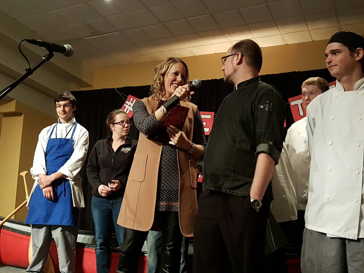 Congrats <a href="/ChefFlannigan/">Jaret Flannigan</a> of <a href="/BorealisGrille/">Borealis Grille</a> for taking both judges &amp; people's choice awards showcasing @ontariopork #ironchef17 <a href="/ConestogaC/">Conestoga College</a>