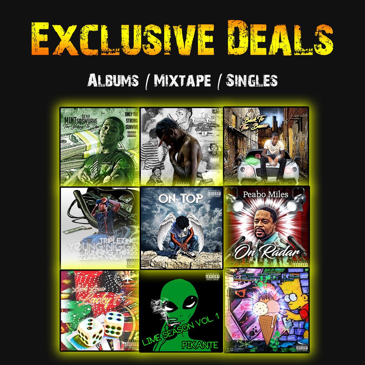ProMixtape's tweet image. $20 Exclusive #MixtapeCover Deals!         
Dm Me And Let's Work!