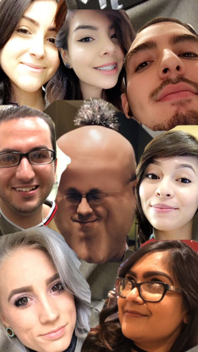 cgoerestd's tweet photo. My team at 277 sent me this collage after I've worked 3 weeks at other stores...why I am the big head is not explained but...I feel loved. https://t.co/DZk6bAQ4Mh