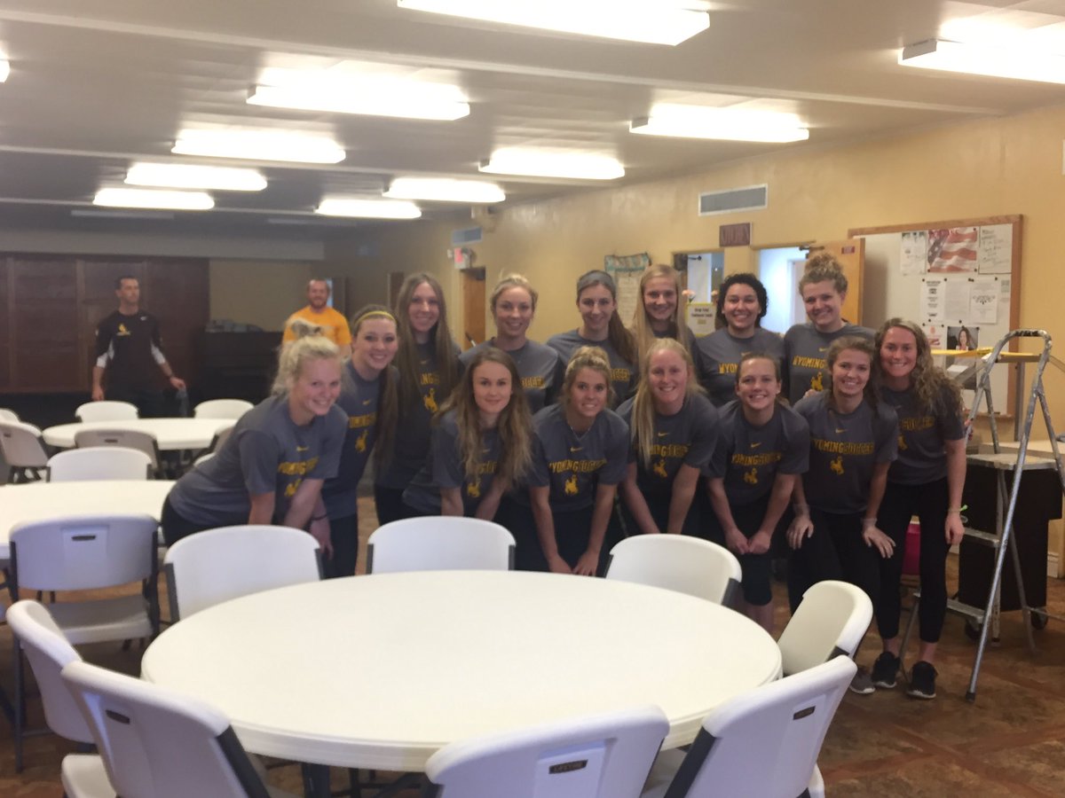 Wyoming Cowgirl Soccer On Twitter What A Day Helping Out At