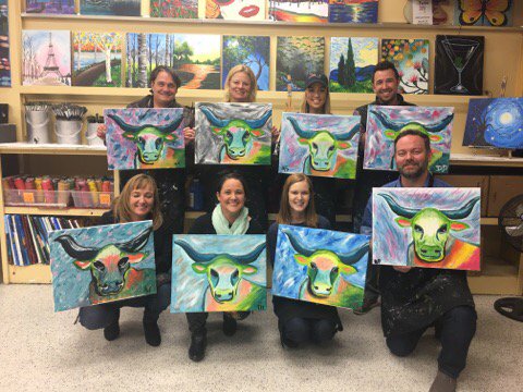 domperry2's tweet photo. Tonight the PW Team joined the likes of Monet and Picasso😂 #BestTeam #PWForU @ChilisJobs https://t.co/uPnQrLgUJF