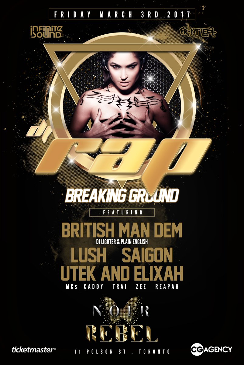 DiGo_SyN's tweet photo. @djrap at @rebel_toronto MAR 3 2K17 // FB EVENT RSVP >> https://t.co/TegvnikNIh // DJ RAP VIP CONTEST >> https://t.co/wsO7GRqvbg // #digosyn https://t.co/iMz1X45AFQ