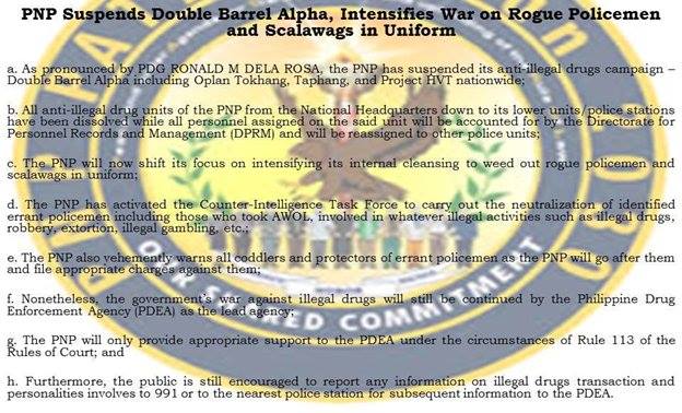 Eastwoodqcpdrea's tweet photo. PNP Suspends Project Double Barrel Alpha, intensifies war on rogue Policemen and Scalawags in Uniform..
#HelpPNP
#SupportPNP
#PrayForPNP https://t.co/3482nKtbDU