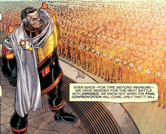 I'd seen peace in <a href="/TheSourceWall/">The Source</a> to later become Highfather.I foolishly made war on the Lantern Corps for the Life Equation to kill Darkseid