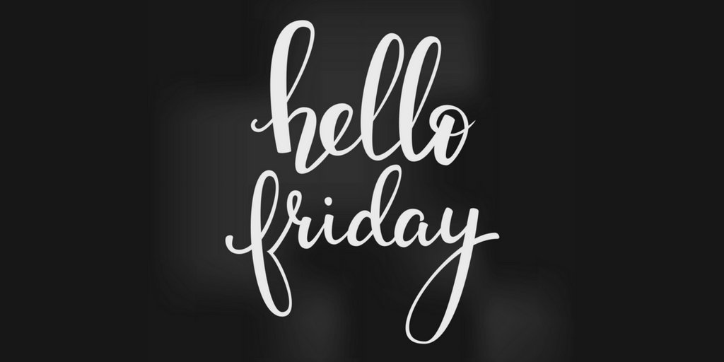 Have a fantastic end to the week everyone! #FridayFeeling 😀