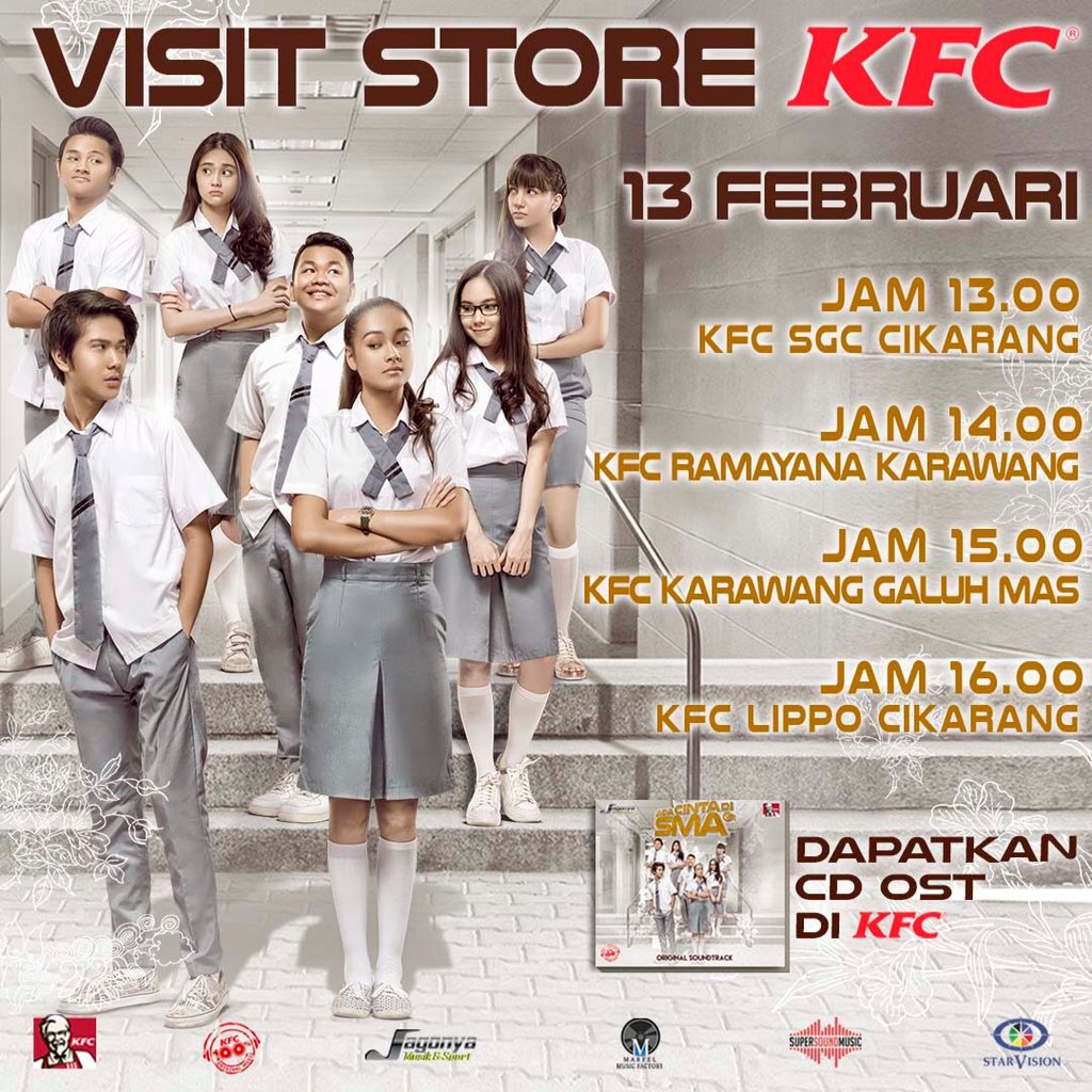 Jadwal visit <a href="/CJRisCJR/">CJR</a> 13 Febuari 2017 <a href="/KFCINDONESIA/">KFC Indonesia (Jagonya Ayam!)🔥</a> Hacepppp!!!