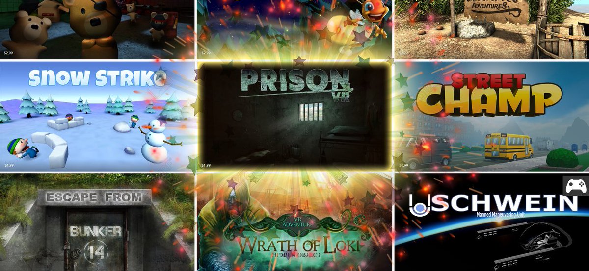 Zgredziucha's tweet photo. Seeing your own game featured for the first time! priceless! I have to drink xD https://t.co/Yj2jbYT2xq #sohappy #GearVR #PrisonVR https://t.co/VSP4WLQHtv