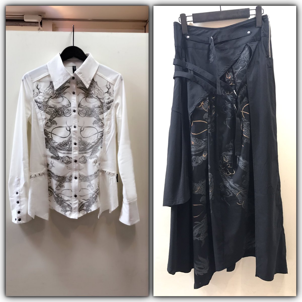𝐎𝐳𝐳 𝐎𝐧𝐞𝐬𝐭𝐞 新宿サブナード店 على تويتر 新作 ドラゴンシリーズ シャツ ベスト ロングスカート 全てにドラゴンがプリントされています ロングなシルエットがカッコいい大人の女性らしさを演出してくれます ベストのバックプリントもドラゴンの