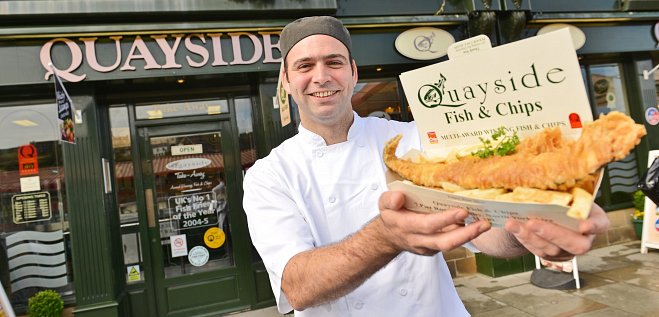 KFELtd's tweet photo. KFE On A Mission allows you to have NFCA Winner STUART FUSCO @Quaysidewhitby in your shop 
Book now, donations from £100 to @thefishmish https://t.co/67vkerjzZg
