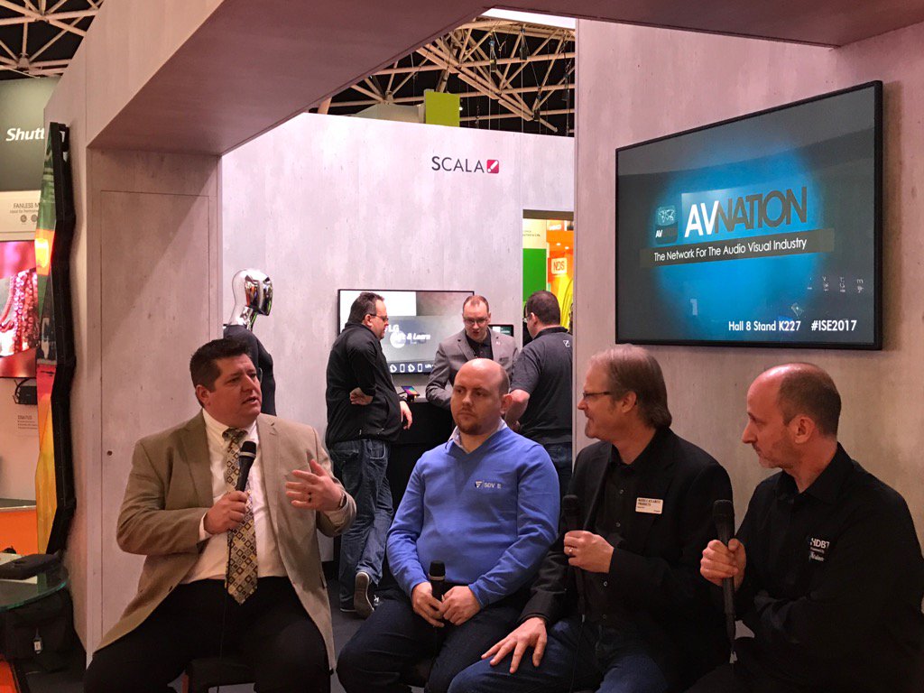 vesbona's tweet photo. .@middleatlantic joins @AVNationTV  to discuss #ISE2017 with @SDVoE @HDBaseT https://t.co/PBjOrhAdG7