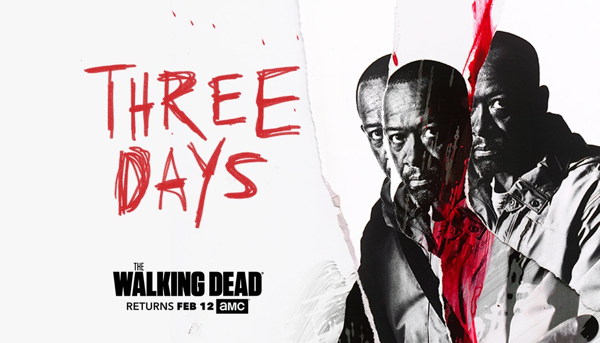 WalkingDeadIT's tweet photo. Tre giorni al ritorno di The Walking Dead. L'attesa sta per finire #TheWalkingDead https://t.co/3iZaBbw8Xr