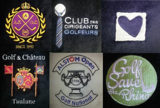 [#CADEAU] #Serviettes de golf velours pliées en 3 #personnalisation sur demande ⛳️ Infos sur golf-etc.fr #golf #madeinFrance