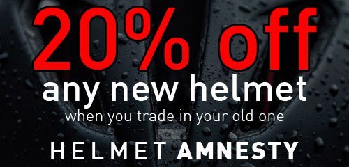 We are running a helmet amnesty this month. 20% off any new helmet when you trade in your old one. #helmetamnesty 
johnsbikes.co.uk/february-deals/