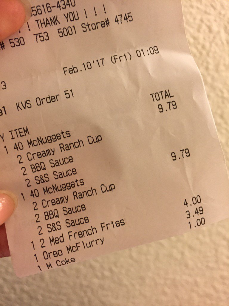 laurenchu1024's tweet photo. First @McDonalds experience: when you ordered 80 McNuggets but only got 40 in the bag 😰😤 https://t.co/ENedeYTAdH