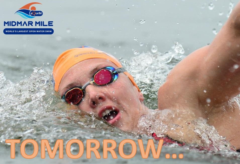 Midmar_Mile's tweet photo. Here it is, swimmers! You've trained, you've done the emotional preparation and IT'S HAPPENING THIS WEEKEND! Who's keen for a swim? https://t.co/DiP4oO5Doi