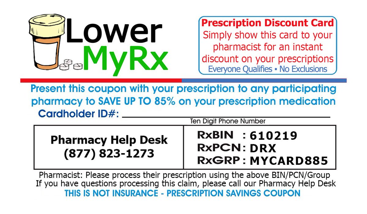 MrwonderDesigns's tweet photo. https://t.co/I9OWGbygLs  #savings #discounts #drugs #rx #doctors #free #lowermyrx #freediscountcard #prescriptions #notinsurance https://t.co/KoCwGfDq7G