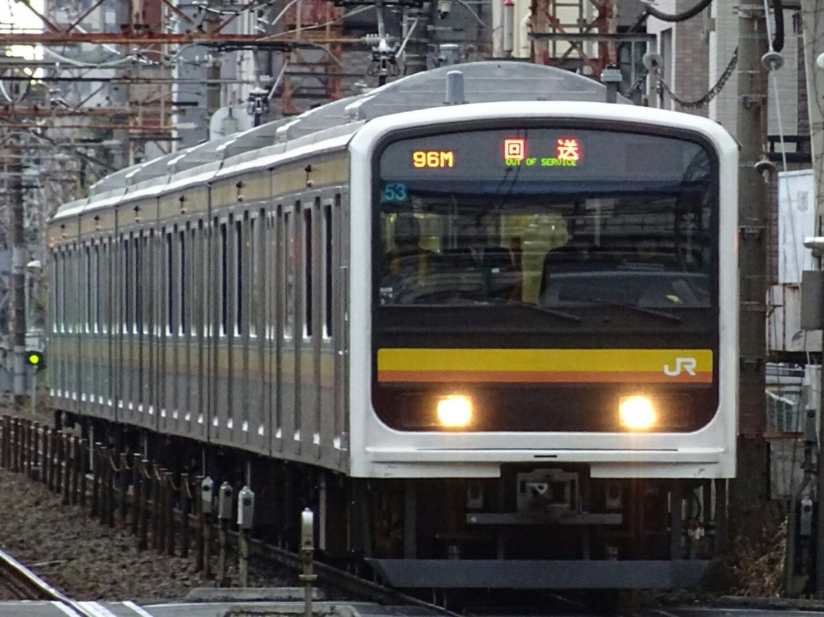ぐちお W على تويتر 南武線 南武線9系20番台ﾅﾊ53 茅ヶ崎疎開回送 列番 回96m 編成 ﾅﾊ53 日時 02 10 金 15 18頃 場所 平間駅 ついに南武線の9系が 一時 引退しました 青670編成の転属も近く行われ 南武線はすべてe233 系に統一される予定です