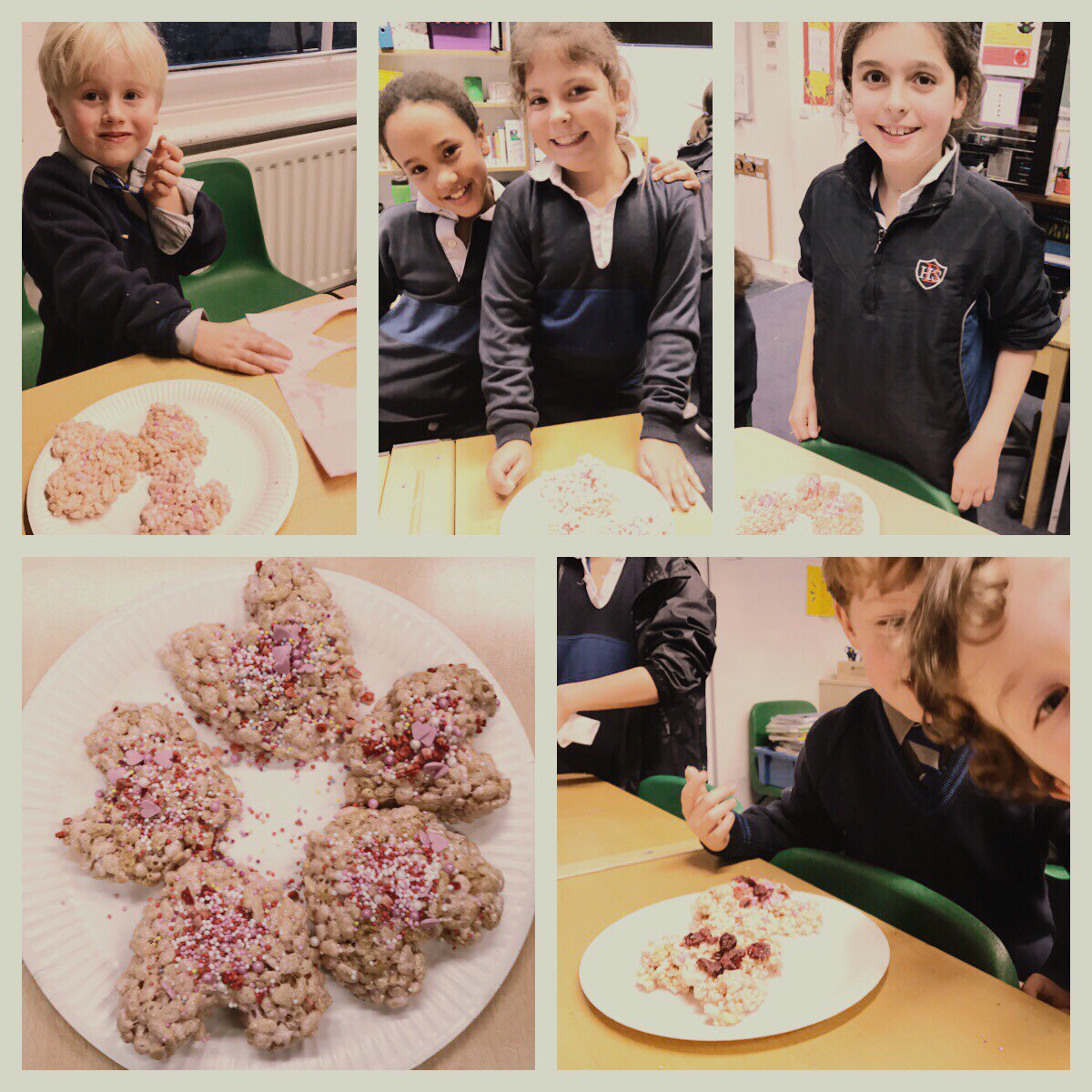 bassetths's tweet photo. Puffed rice, marshmallows and lots of sprinkles - what’s not to like? #Valentinescooking #foodoflove #cookeryclub https://t.co/ysT9Amyu4Y