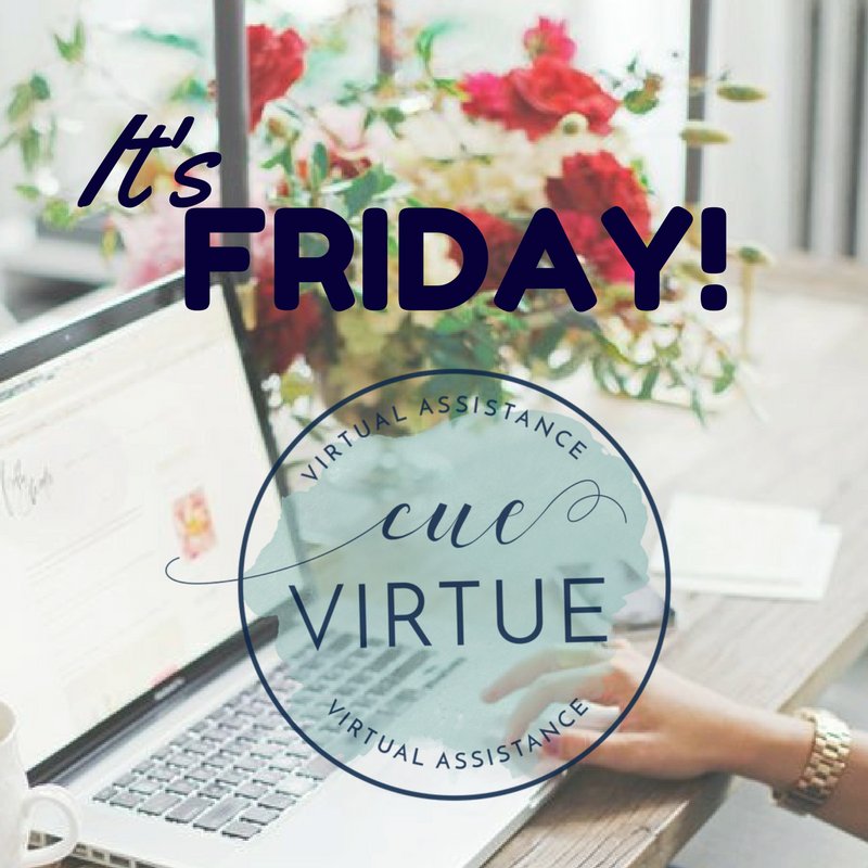 cueVirtue's tweet photo. It's Friday! overwhelmed with tasks and jobs you didn't complete this week perhaps you should consider giving us a call? https://t.co/Fxf3LkidlH