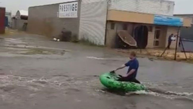 perthnow's tweet photo. Rockingham locals got inventive when they found their streets flooded this morning:
https://t.co/nIoTKMPsOy https://t.co/q32SmgvaIB