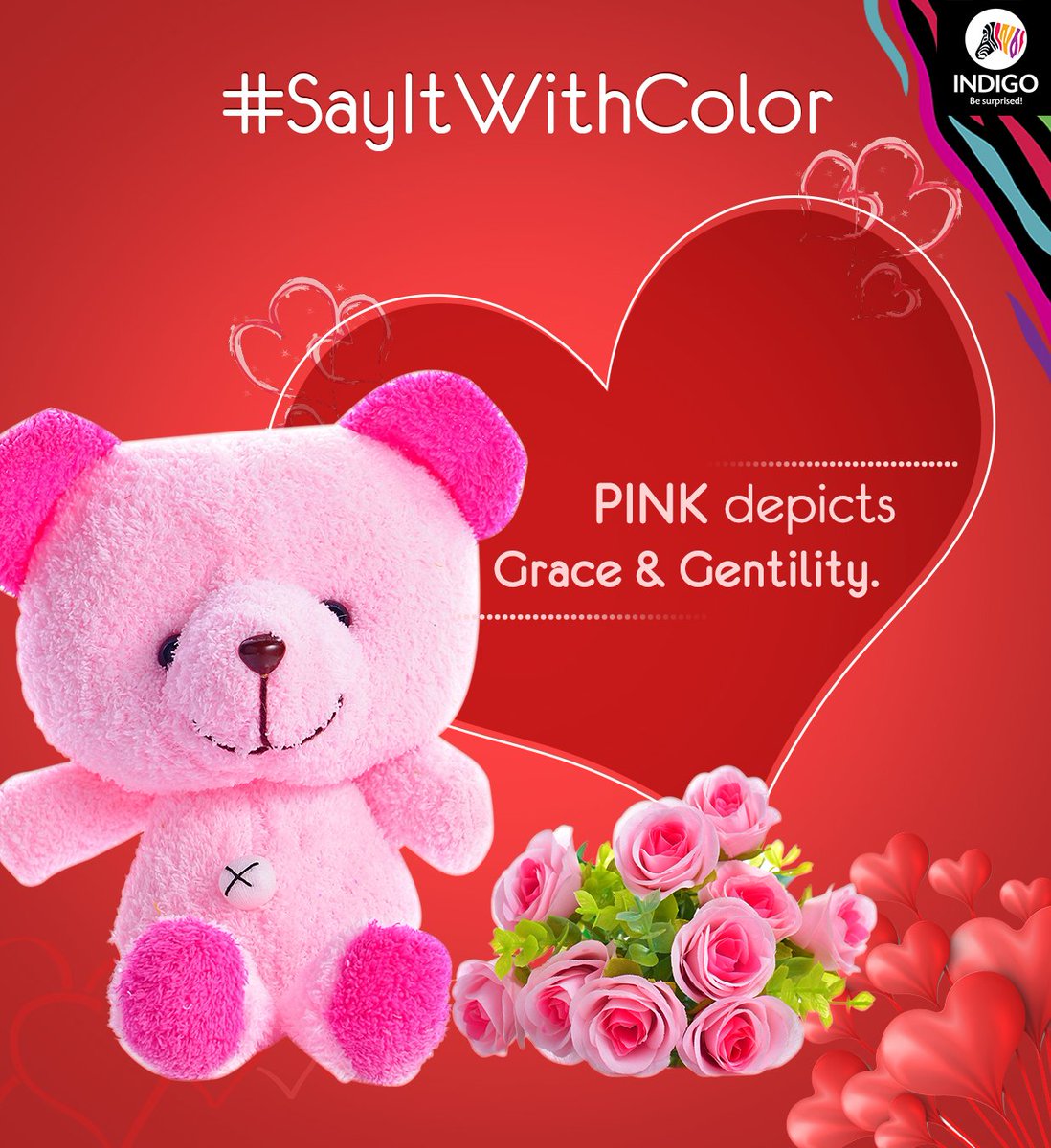 indigopaints's tweet photo. Woo your lady love this Teddy Day and express your true feelings by gifting an adorable pink teddy. #SayItWithColor https://t.co/0EQnwAlmjy