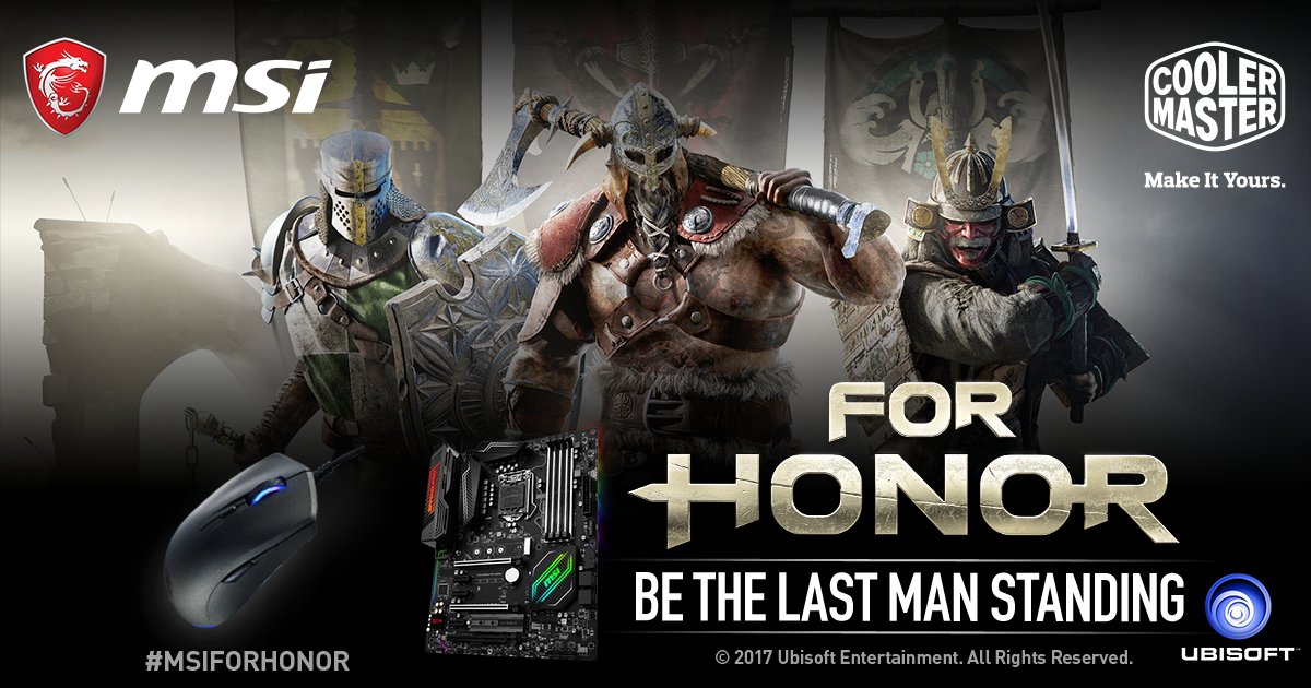 CoolerMaster's tweet photo. Win a @ForHonorGame Uplay code, an @msitweets  Z270 GAMING PRO CARBON and a MasterMouse S https://t.co/qZkSNE2iQB #MakeItYours #MSIFORHONOR https://t.co/PRfRQ2yK5C