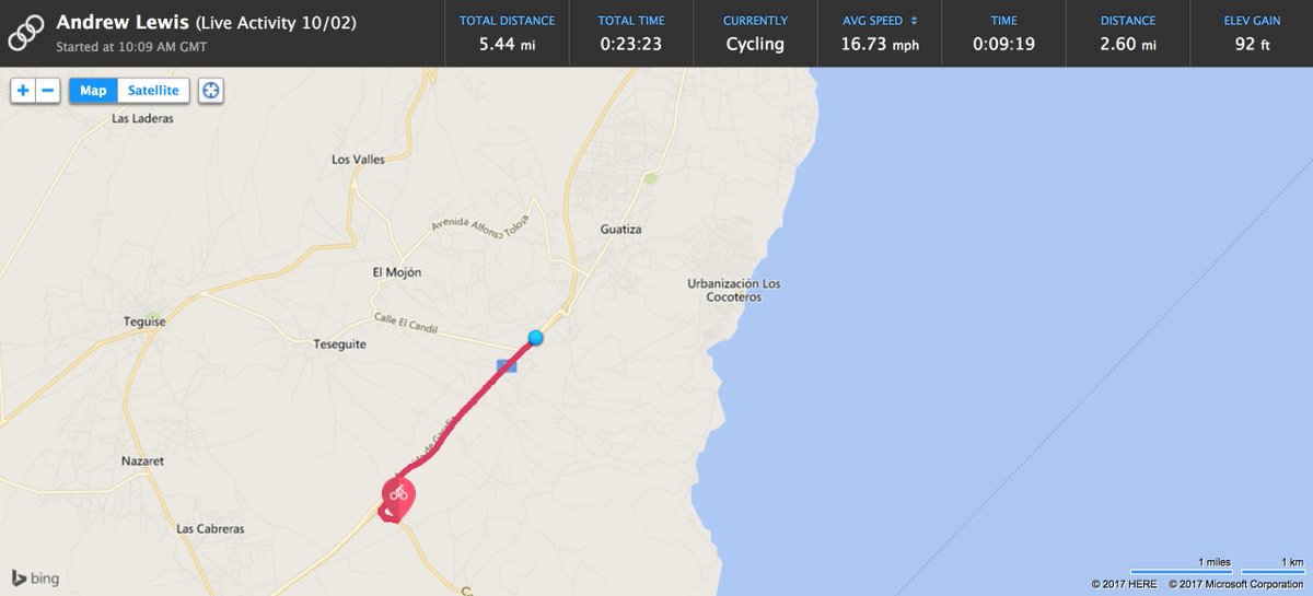 CoachCasson's tweet photo. Just Following @Bladerunnerandy on @Garmin #LiveTracker, @Joetownsend1664 up next, departing in 40 mins. Nice Free application for #Edge810 https://t.co/FX8P8ZO505