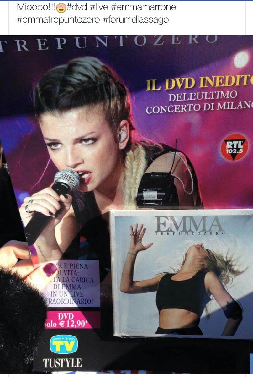 Cenerella1984's tweet photo. Tra i ricordi di Facebook...10 febbraio 2015 #emmamarrone #trepuntozero #dvd https://t.co/u8jrrY3i07