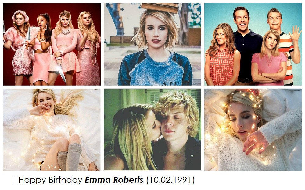 - Happy 26th birthday, Emma Roberts! 