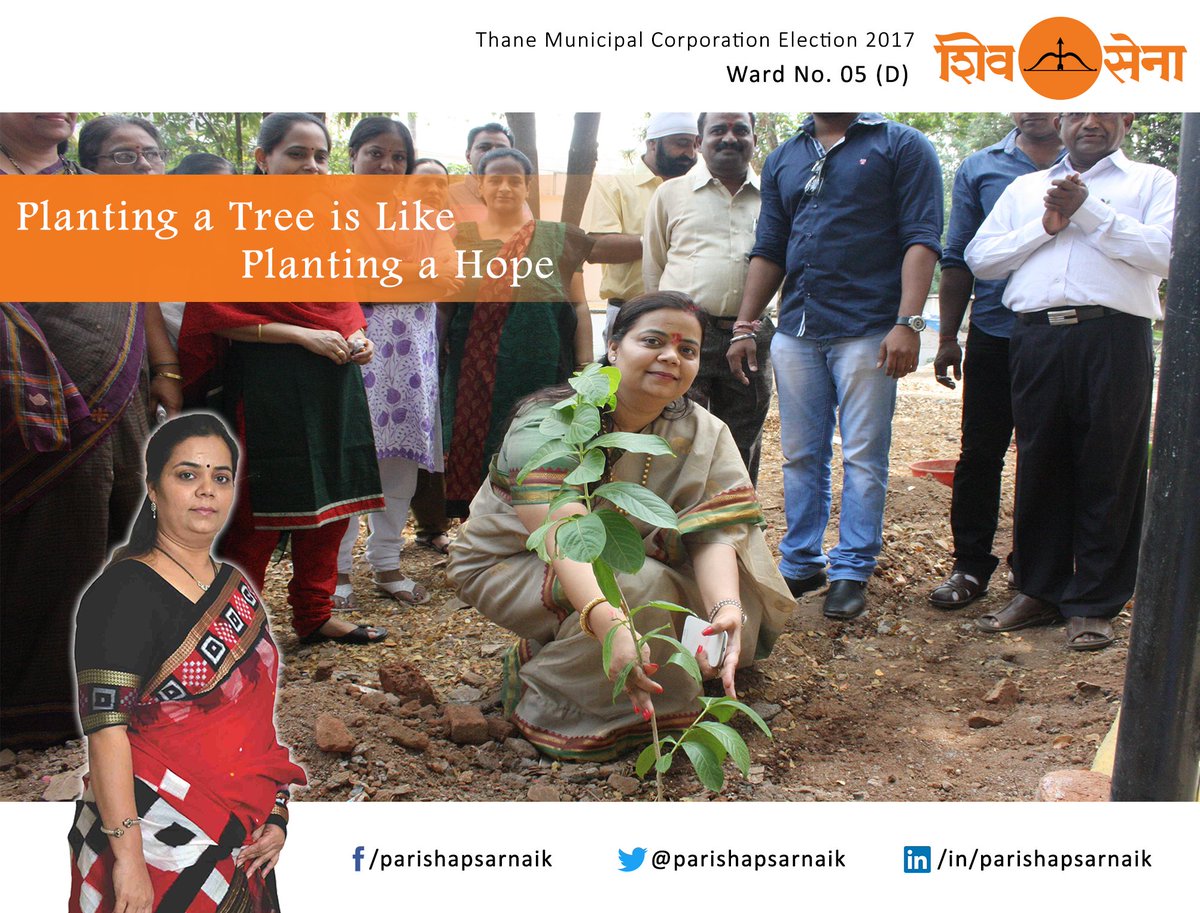 parishapsarnaik's tweet photo. Organized a tree plantation event in the society and adjacent areas where a tree planted or adopted.#VoteForParisha #TMCelections #Ward05D https://t.co/EgVBLbxPXW