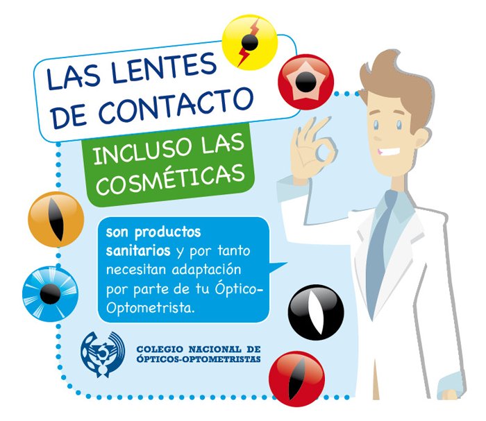 CNOO_Spain's tweet photo. Estos #carnavales no olvides que las #lentes #cosméticas son un producto #sanitario que necesita adaptación #ConsejoOptometrista https://t.co/LP5SV868XH