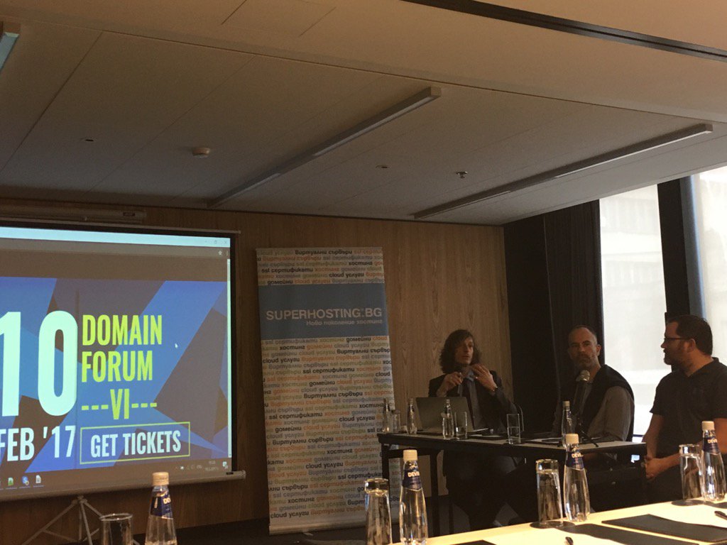 SuperHostingBG's tweet photo. Днес сме част от Domain Forum VI, където обсъждаме най-актуалните теми и новости в света на домейните. #domainforum https://t.co/RXIHbhBToH
