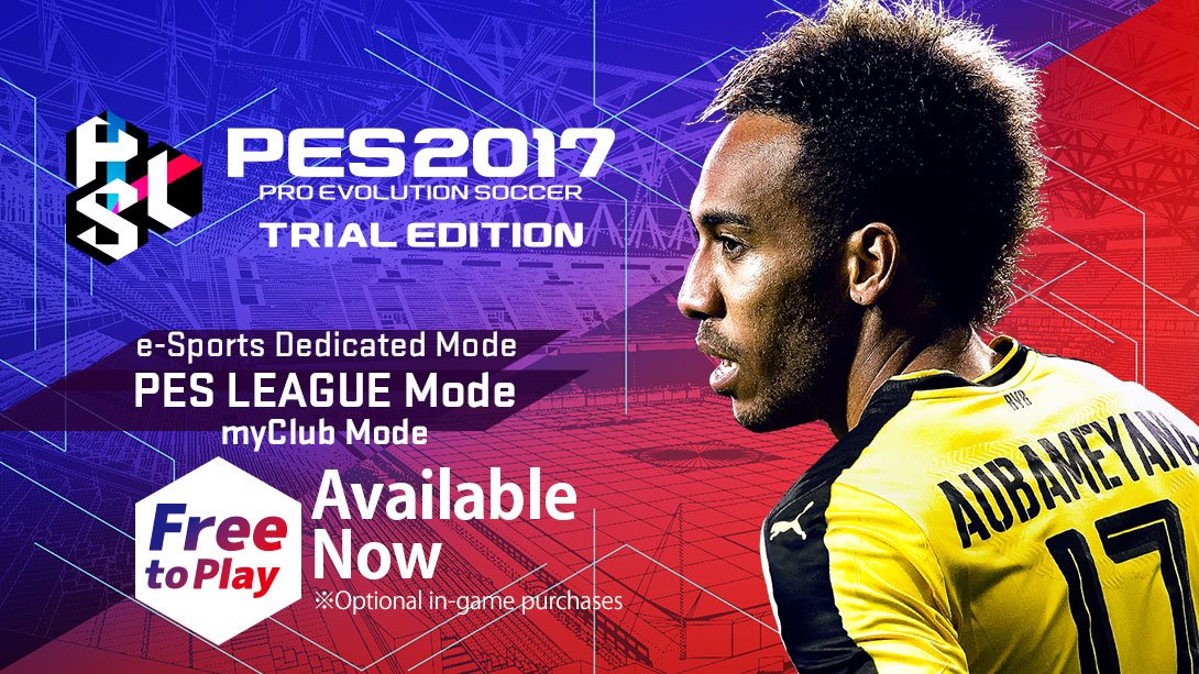 KONAMIFR's tweet photo. #PES2017 #TrialEdition vous propose un accès #GRATUIT à #PESLeague, aux matchs hors ligne mais aussi à #myClub ! 
👉 https://t.co/d8XcXxn6Va https://t.co/tQbtlCcRY8