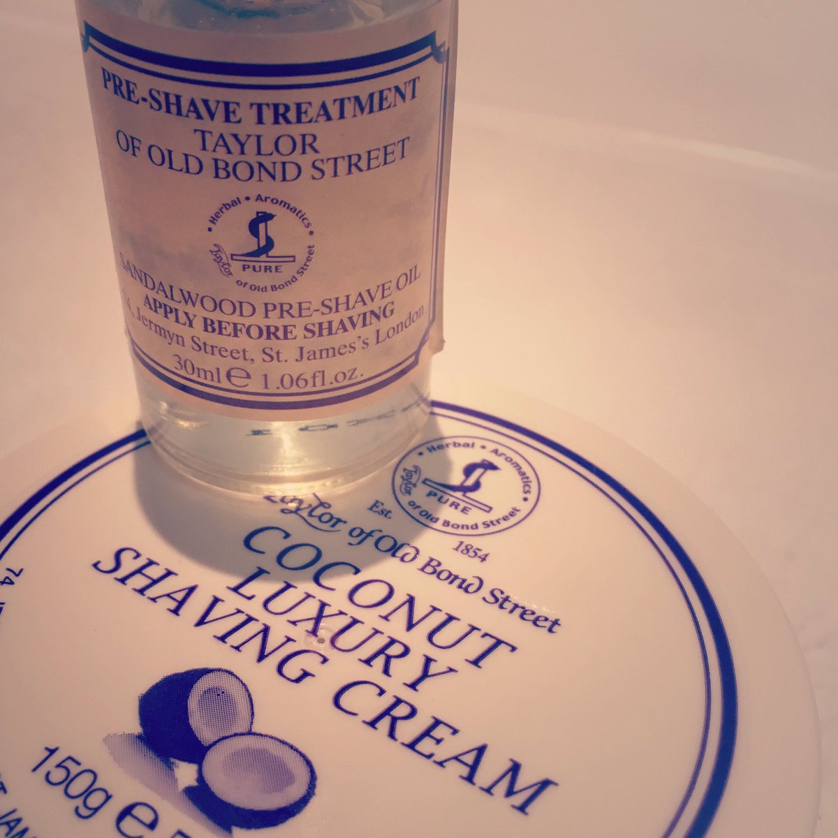 Starting the day the Taylor way <a href="/tayloroldbondst/">Taylor Old Bond St</a> #mensgrooming #maleblogger #shaving #mensblog