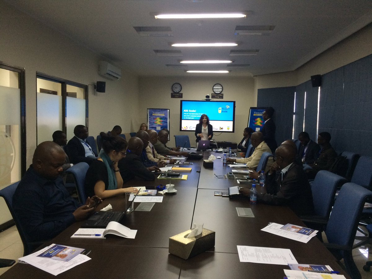 NeugierigS's tweet photo. Presentation of #AlloEcole #mobile social accountability platform for primary #education of #MINEPSP by #MariaAmelina @worldbank #DRC https://t.co/YTV0RHLhMc