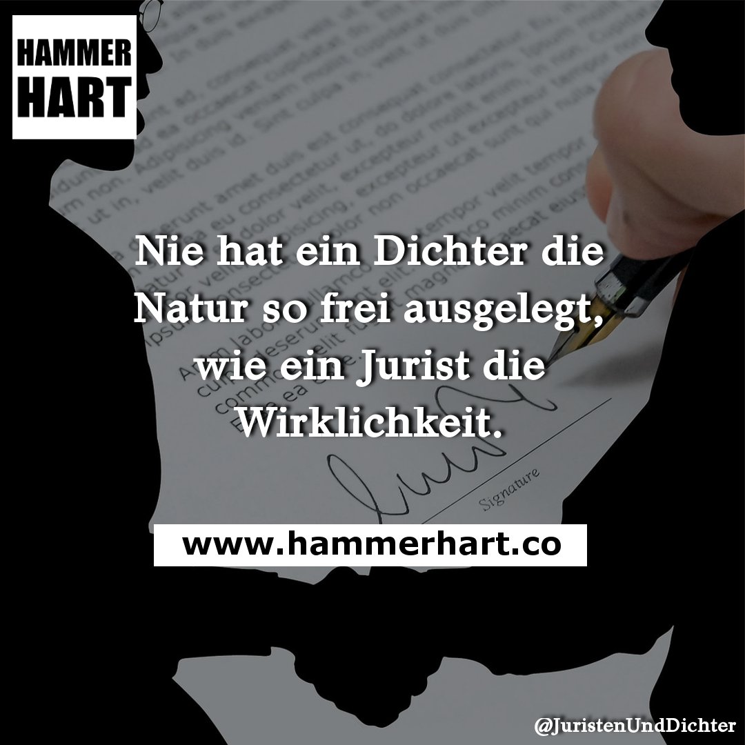 thHammerHart's tweet photo. Da ist was dran

#hammerhart #juristen #dichter https://t.co/poVEkh2Z4M