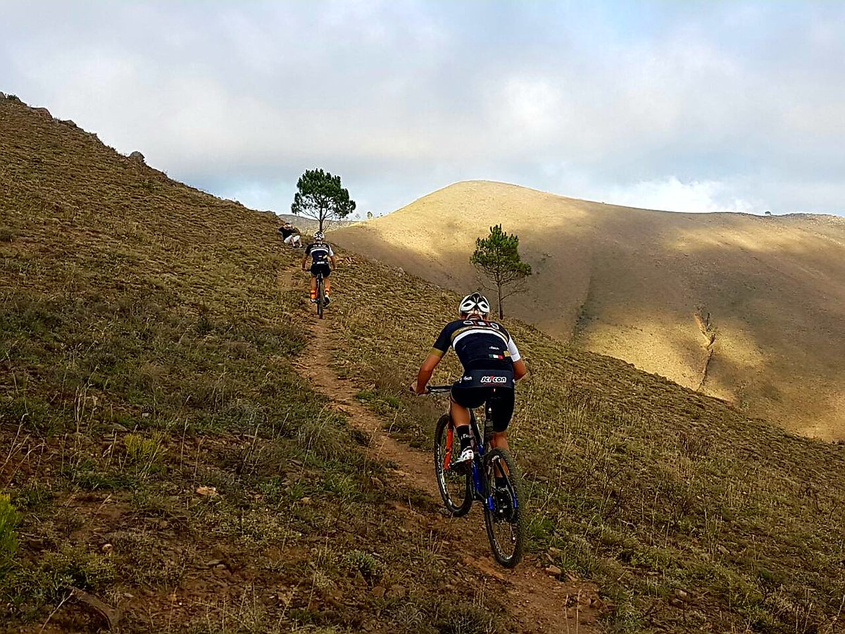 <a href="/pieterseyffert/">Pieter Seyffert</a> &amp; <a href="/TravisWalkermtb/">Travis Walker</a> taking on new singletrack during stage 6 of #TransCapeMTB. <a href="/ellsworthbikes/">Ellsworth Bikes</a> @asgsport #journeyacrossCape