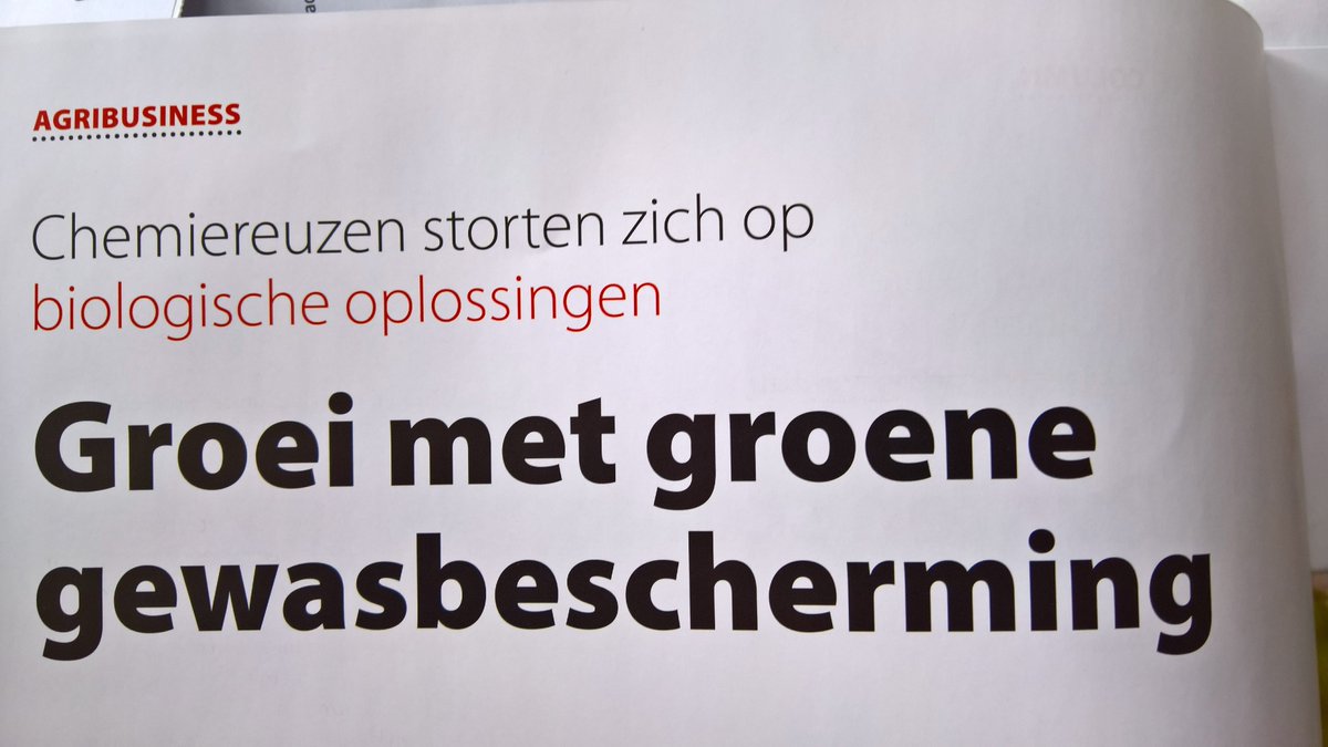 Chocoladeletters in #Ambitie <a href="/Boerderij_nl/">Boerderij</a>  Chemiereuzen worden ook groene reuzen #gewasbescherming