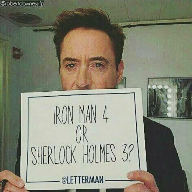 RT Iron Man 4
LIKE Sherlock Holmes 3