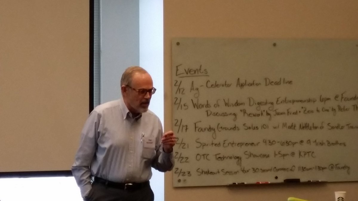 Serial Entrepreneur and Purdue faculty member Pete Kissinger sharing lessons learned @PurdueFoundry #FoundryGrounds