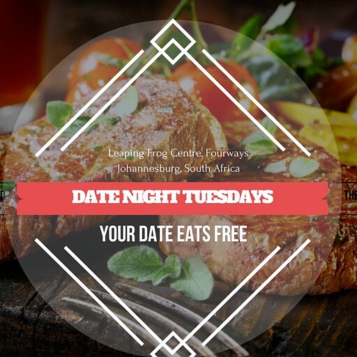 2Stylin's tweet image. Humble Harry

Presents:

#TheDateNightTuesdaySpecial 😍💑
#YourDateEatsFree' 👌🍔🍝🍸

Addr: Leaping Frog Centre, Fourways,Johannesburg ,Gauteng
