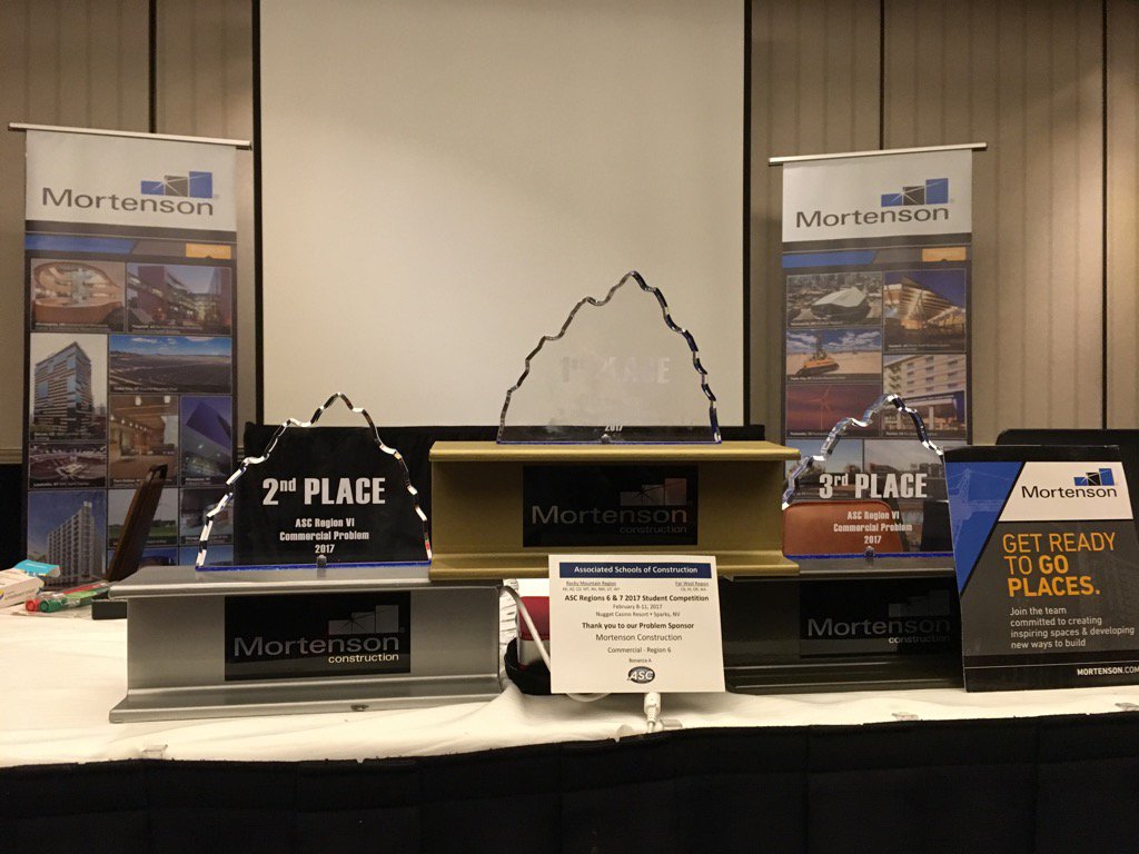 SaraLindlief's tweet photo. Let the fun begin!  Good luck to all of the Region 6 &amp; 7 teams. #ASC. @ASC_National @MAMortensonCo @MortensonCareer https://t.co/fS471DDepE