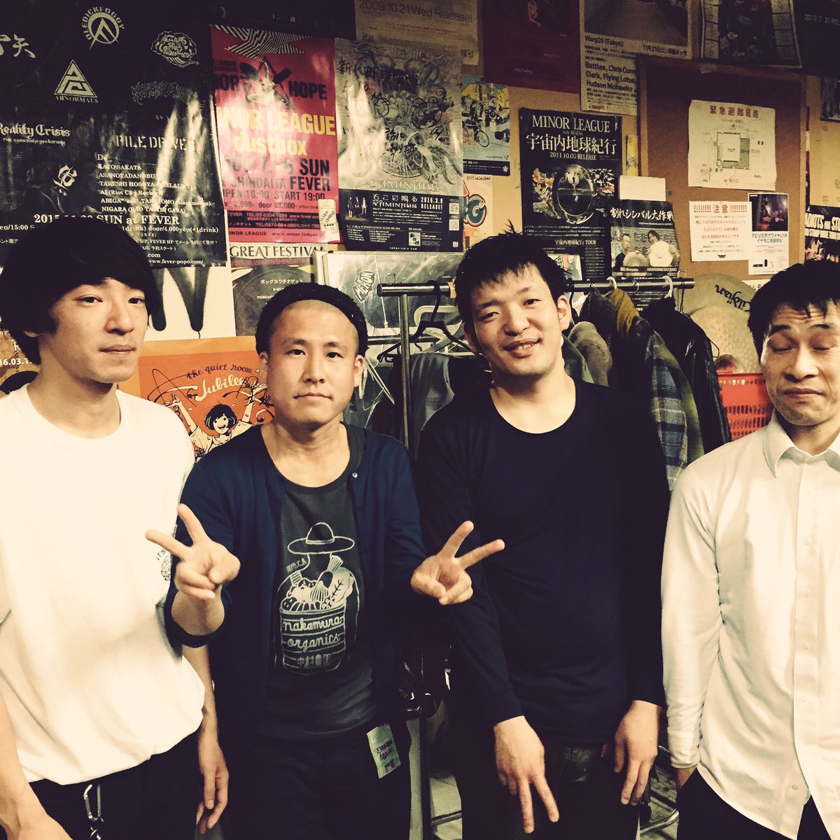 yabuson's tweet photo. チン中村さんがライブを見に来て頂けて、ノーバディ一緒に演奏出来た事、一生忘れないです！ https://t.co/7tQ6xGq7H7